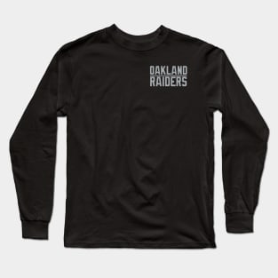 Oakland Raiders Small Logo Long Sleeve T-Shirt